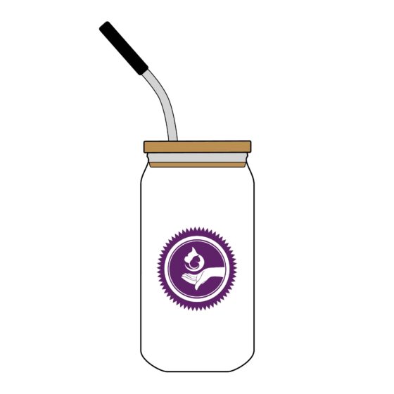 Can Glass with Lid, 16oz (Engraving)